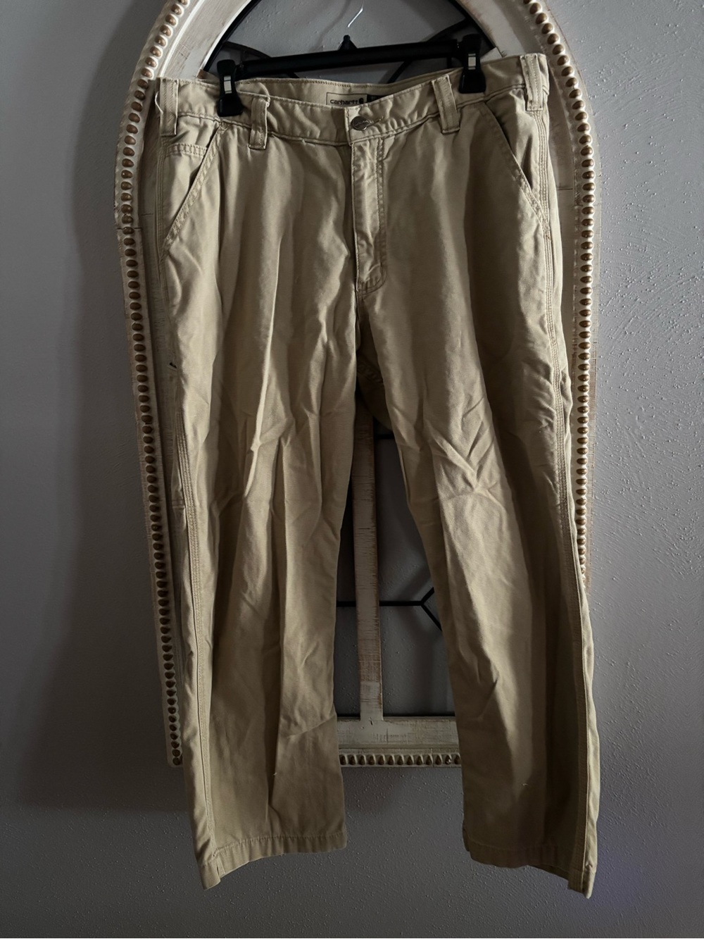 Carhartt Men's Beige Khaki Cargo pants 36x32